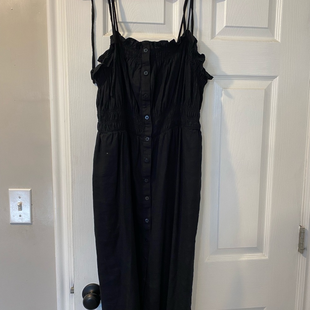 Black Button-Down Dress